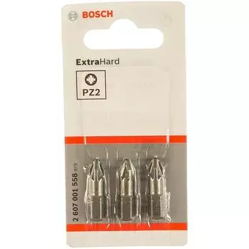 Бита Bosch 2.607.001.558, PZ2 XH, 25 мм, 3 предмета
