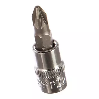 Бита со вставкой торцевая Ombra, 114602 (1/4"DR PZ2)