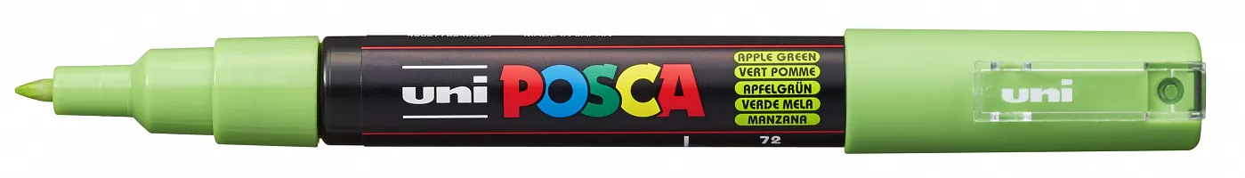 Маркер UNI "POSCA" PC-1M, 0,7 мм, наконечник пулевидный, зеленое яблоко