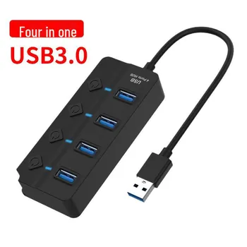 Док-станция расширения USB 3.0 на 7 портов Four-port switch single-port 3.0