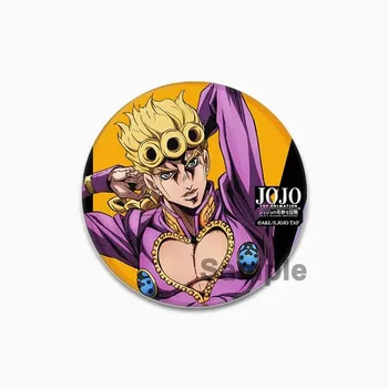 32/44/58 мм JoJo s Bizarre Adventure Значок для рюкзаков Круглые пластиковые эмалированные значки и броши Креативный значок в виде мультяшной фигурки Подарки 32mm