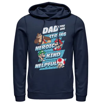 Мужская толстовка с капюшоном Nintendo Super Mario Dad You Are Licensed Character