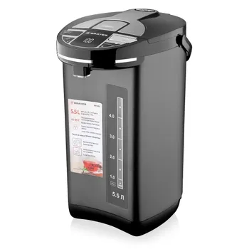 Термопот BRAYER 1091BR 5.5л. 1450Вт, Скрытый, нержавеющая сталь, черный