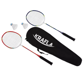 KRAFLA Comfort 200 Набор для бадминтона: ракетка (2 шт), волан (2 шт),