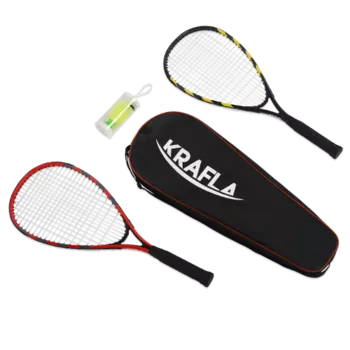 KRAFLA S-SP500 Набор для спидминтона: ракетка (2шт), волан (3шт), чехол