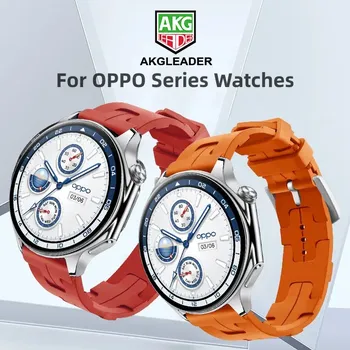 Ремешок AKGLEADER для наручных часов в клетку для Oppo Watch X 22 мм 3Pro 4Pro, ремешок для наручных часов Oppo Watch SE 46 мм 42 мм
