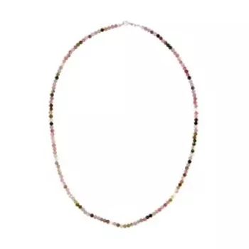 Бусы из Турмалина разноцв., (форма шар гр.3,5 мм)