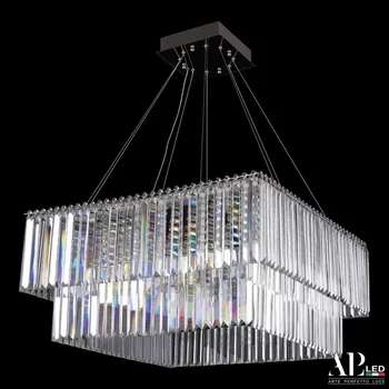 Подвесная люстра хрустальная светодиодная APL LED Sicilia SH10.71.C.Ni.4000