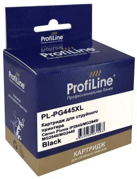 Картридж ProfiLine PL_PG-445XL_BK струйный для принтеров Canon PIXMA-TS204/TS304/MX494/MG2400/MG2440/MG2500/MG2540/MG2545/IP2840/IP2845/MG2940/MG2945/