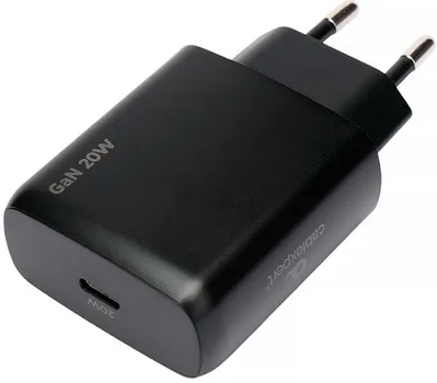 Зарядное устройство сетевое Cablexpert MP3A-PC-60 Зарядное устройство Cablexpert 20Вт GaN, 3А, QC4.0/PD, 1xType-C, черный, пакет