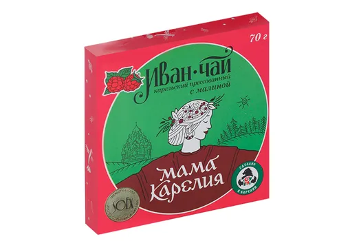 Напиток чайный Иван-чай Карельский прессованный с малиной, 70 г