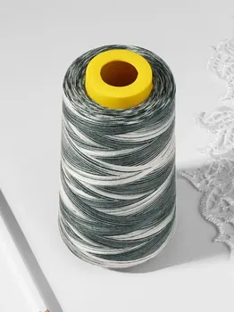 Нитки мультиколор 40/2, 2700 м, черные, белые