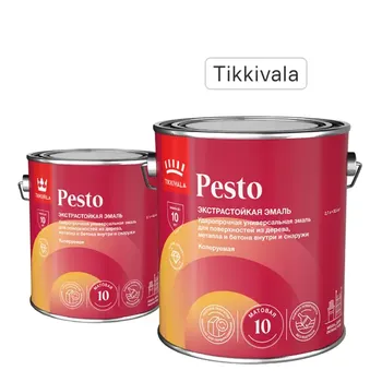 Эмаль Tikkurila Pesto 10 матовая цвет белый 2.7 л