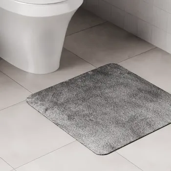 Коврик для туалета Lemer Como 50x50 см цвет серый