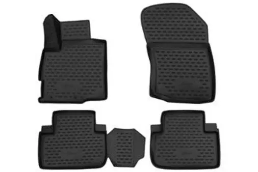Коврики 3D в салон MITSUBISHI Outlander, 2012-2015, 2015->, 2 WD, 4 шт. (Повышенная устойчивость, повышенная износостойкость)