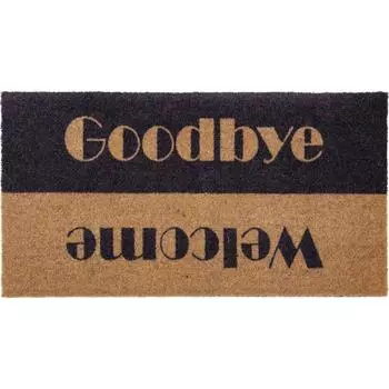 Коврик Country Welcome-Goodbye 40x75 см, полиамид на ПВХ, цвет бежевый