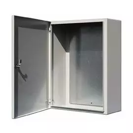 DEKraft Корпус металлический навесной с монтажной панелью ЩРНМ-2 IP31, 500х400х220
