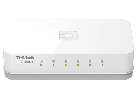 Коммутатор D-link DES-1005C, кол-во портов: 5x100 Мбит/с (DES-1005C/A1A)