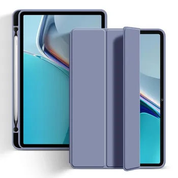 Кожаный чехол для Huawei Matepad 11 2023 2021 Anto Weke, чехол-подставка для сна, Matepad SE 10,4 с держателем для карандашей, силиконовые противоударные чехлы Huawei MatePad 10.4 темно-зеленого
