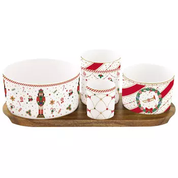 Набор для закусок на подставке Easy Life Nutcracker Twist