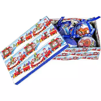 Набор елочных шаров Mister Christmas папье-маше, 6шт