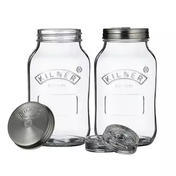 Набор из 2 банок для ферментации Kilner Prepare, в подарочной упаковке