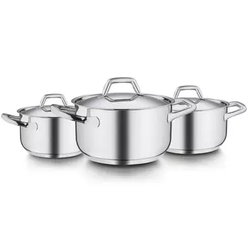 Набор кастрюль с крышками Barazzoni Chef Line 6 предметов
