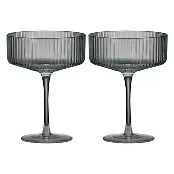 Набор бокалов для коктейля Pozzi Milano 1876 Modern Classic 250мл 2шт, серый