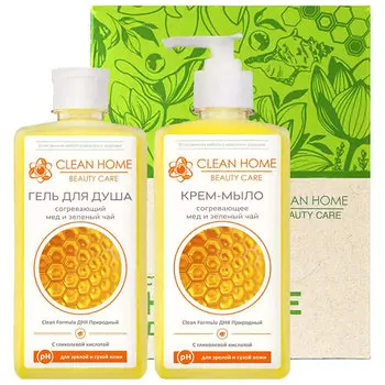 Набор Clean Home Beauty Care Согревающий (гель для душа, крем-мыло)