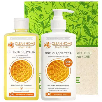 Набор Clean Home Beauty Care Восстанавливающий (гель для душа, лосьон)