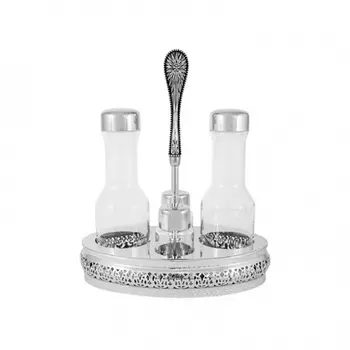 Набор для специй на подставке Regent Silverware Британи, 5 предметов