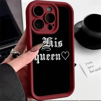Ae84 King Queen Couple Art защитные чехлы для телефонов iPhone 13 14 15 Pro Max XR infinix Hot 40i 30i Tecno Camon 30 20 Pro Angel Eyes TPU задняя крышка for iPhone 6/6S