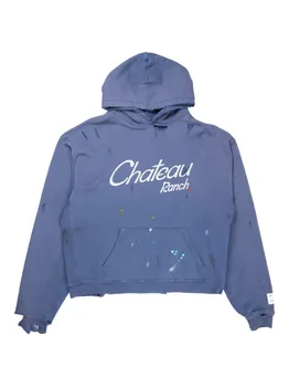 Худи Chteau Ranch с эффектом потертости GALLERY DEPT., синий