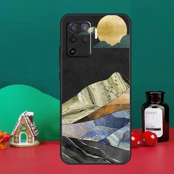 Пейзаж Гора Ночное Небо Для OPPO A96 A76 A16 A17 A57 A77 A15 A52 A72 A5 A9 A53 A91 A79 A58 A78 A98 A94 A74 A54 Чехол OPPO A54 5G