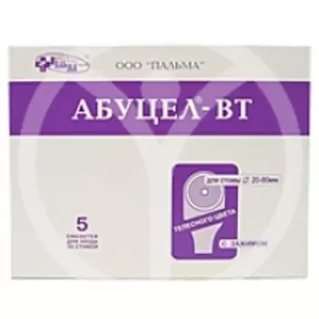 Калоприемник Абуцел-ВТ полимерный самофиксирующийся 5 шт