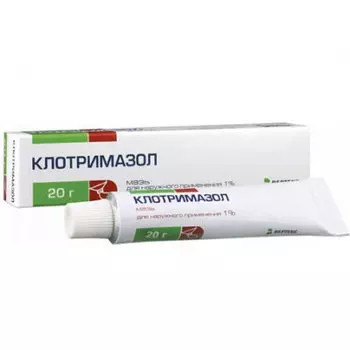 Клотримазол 1% крем для наружного применения 20 г