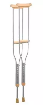B.Well Ortho Костыли подмышечные телескопические алюминевые WR-311 размер M на рост 160-180 см