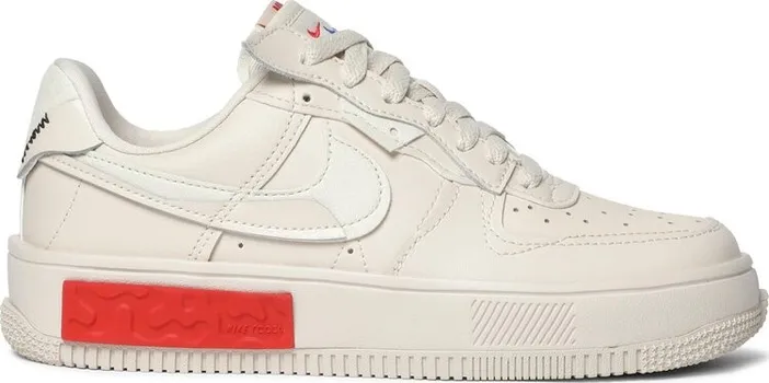 Кроссовки Nike Wmns Air Force 1 Fontanka 'Pearl White University Red', кремовый