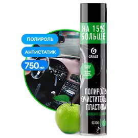 Полироль-очиститель пластика "Dashboard Cleaner" матовый блеск, яблоко (аэрозоль 750 мл)