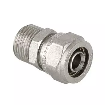 Соединитель обжимной Valtec с переходом на нар.р. 16 х 3/4" VTm.301.N.001605