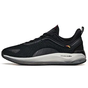 Anta Кроссовки Running Series Elastic Gel Technology Sports Shock Absorbation Low-Top для бега для мужчин, черные 112135501-1 44.5