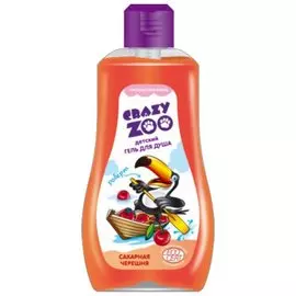 Гель для душа Crazy Zoo 280мл Сахарная черешня