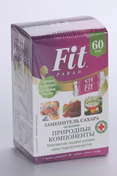 Заменитель сахара ФитПарад №6, 60 г, саше