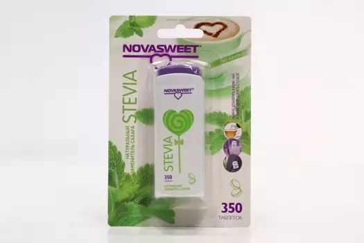Заменитель сахара Novasweet Стевия, 350 шт, таблетки