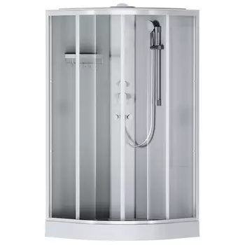 Душевая кабина Am.Pm X-Joy 100х100 профиль хром матовый, стекло прозрачное