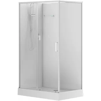Душевая кабина Aquanet Passion Evo 120х80 L White стекло прозрачное