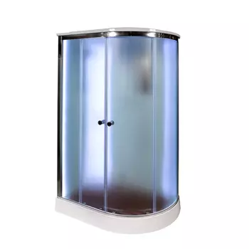 Душевая кабина AvaCan D012SLLED, 120х90х220 см, стекло матовое, профиль хром