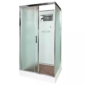 Душевая кабина AvaCan D129, 120х90х208 см, стекло матовое, профиль хром
