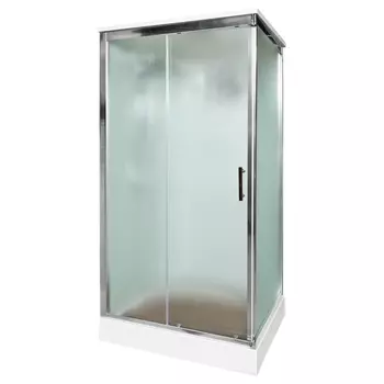 Душевая кабина AvaCan D129S, 120х90х220 см, стекло матовое, профиль хром