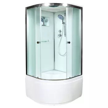 Душевая кабина AvaCan D511S, 110х110х220 см, стекло матовое, профиль хром